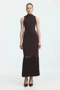 Sofina Knit Tassel Midi Dress