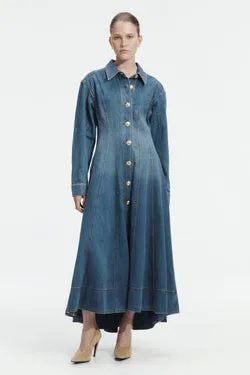 Viva Denim Midi Dress