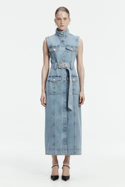 Lyra Denim Midi Dress