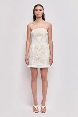 Perilla Embroidered Mini Dress