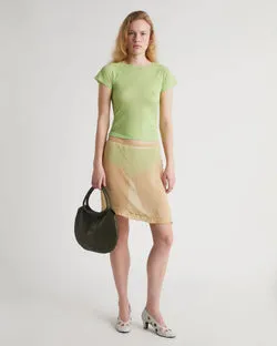 Enos Silk Skirt (Ecru)