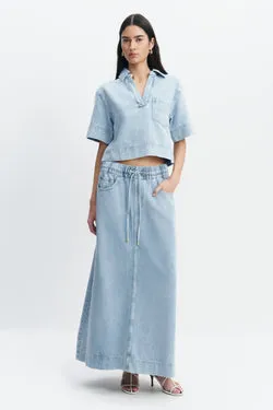 Margot Denim Maxi Skirt