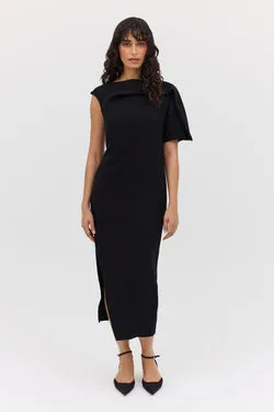 BLACK SUITING ANNEX DRESS