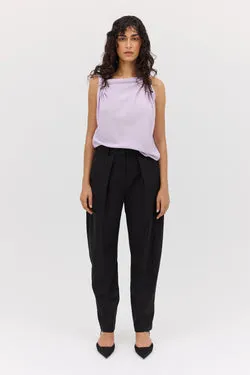BLACK COTTON DRILL TONDO PANT