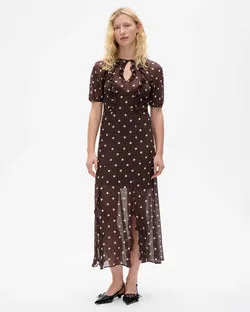 Alara Dress (Coffee Bean Dots)