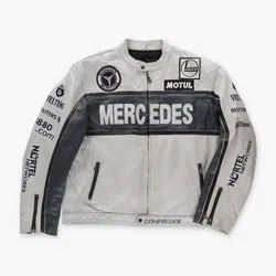 Vintage Mercedes 90s Leather TOPGEAR Racing Jacket (3XL-4XL)