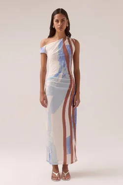 HUNTER MESH DRESS - BLUE SPICE