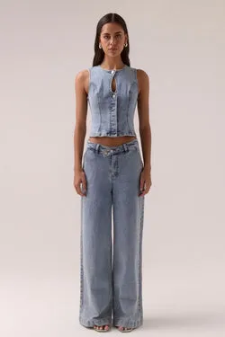 ETCH DENIM JEANS - HERITAGE BLUE