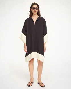 Cime Midi Dress (Black/White)
