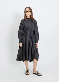 Axis Shirt Dress / Black