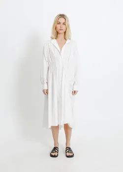 AXIS SHIRT DRESS / WHITE