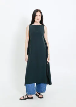 Sinclair Dress / Darkest Green