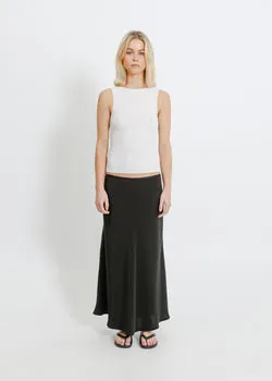 Maverick Pleat Tank / White