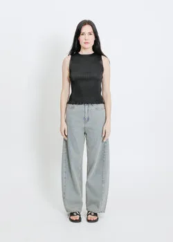 Emma Pleat Top / Black