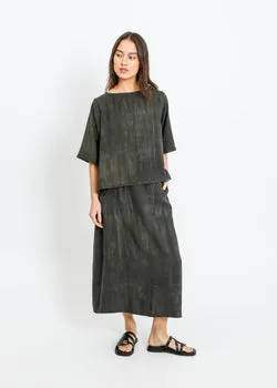 LINDSAY SKIRT / WASHED KHAKI