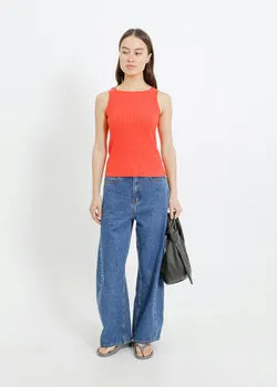 Radar Knit Tank / Red