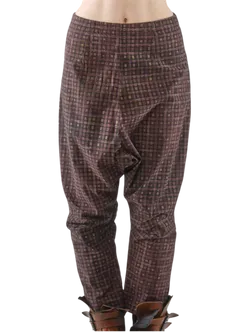 Size S | Studio Rundholz Mauve Grid Slouch Pants