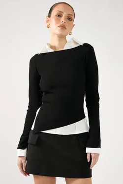 Perfect Stranger Maeve Tailored Mini Skirt Black