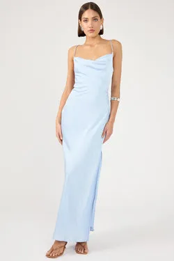 Perfect Stranger Evie Recycled Maxi Dress Baby Blue