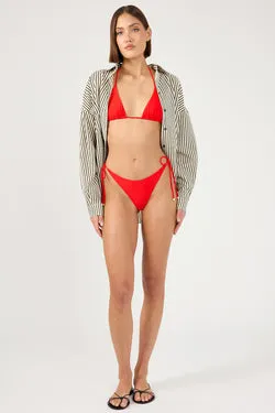 Perfect Stranger Red Roulette Bikini Bottom Red