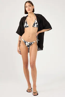 Perfect Stranger Ink Slice Bikini Bottom Black Print