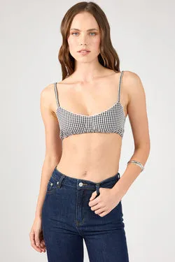 Perfect Stranger Garden Party Bralette Black Print