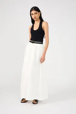 Perfect Stranger Isley Maxi Skirt White