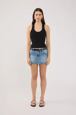 Abrand 99 Skirt Paloma Mid Blue Denim