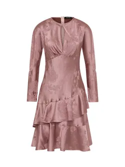 Gisele Short Dress - Blush Brown
