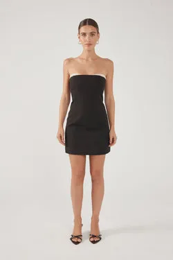 Perfect Stranger Perri Lace Strapless Dress Black