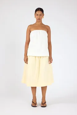 Perfect Stranger Penelope Midi Skirt Yellow