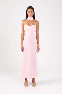Perfect Stranger Luccia Scarf Maxi Dress Pink