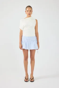 Perfect Stranger Skye Stripe Mini Skirt Blue Stripe