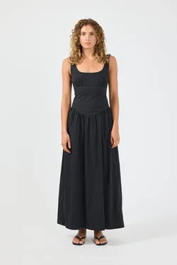 Perfect Stranger Ayana Corset Maxi Dress Black