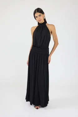 Perfect Stranger Finn Halter Maxi Dress Black
