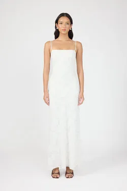 Perfect Stranger Hattie Jacquard Maxi Dress White