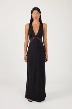 Perfect Stranger Sol Lace Maxi Dress Black