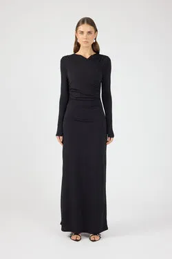 Perfect Stranger Dara Long Sleeve Maxi Dress Black