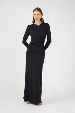 Perfect Stranger Dara Long Sleeve Maxi Dress Black