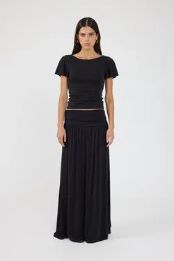 Perfect Stranger Ellison Jersey Maxi Skirt Black