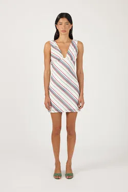 Perfect Stranger Cassie Stripe Mini Dress Multi Stripe