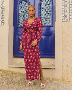 Vestido Madeira Aloha cereza