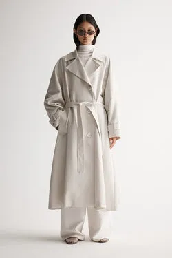 Leonora Trench Coat Bone