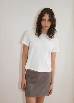 Eye Skirt - Grey Pink Stripe