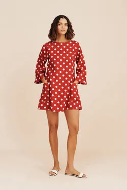 NINA MINI DRESS - POLKA DOT