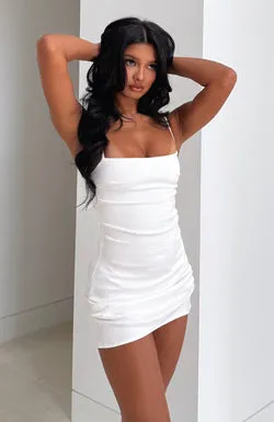 Effortless Elegance Mini Dress White