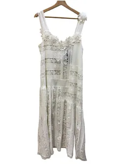 Trelise Cooper White Lace Cotton Dress L/14