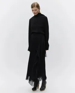 Angelo Matte Crepe Skirt (Black)
