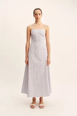 LORI DRESS - BLUE STRIPE
