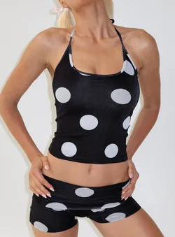 Ezekiel Top Black Polka